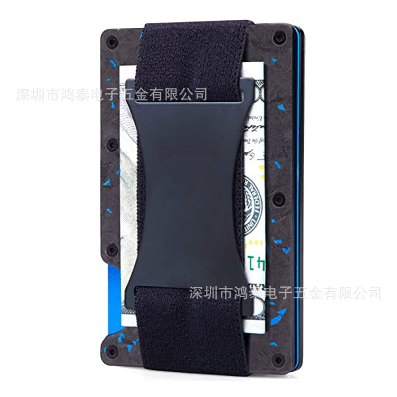 Men's RFID Metal Card Holder – Forged Carbon Design | Aladinae