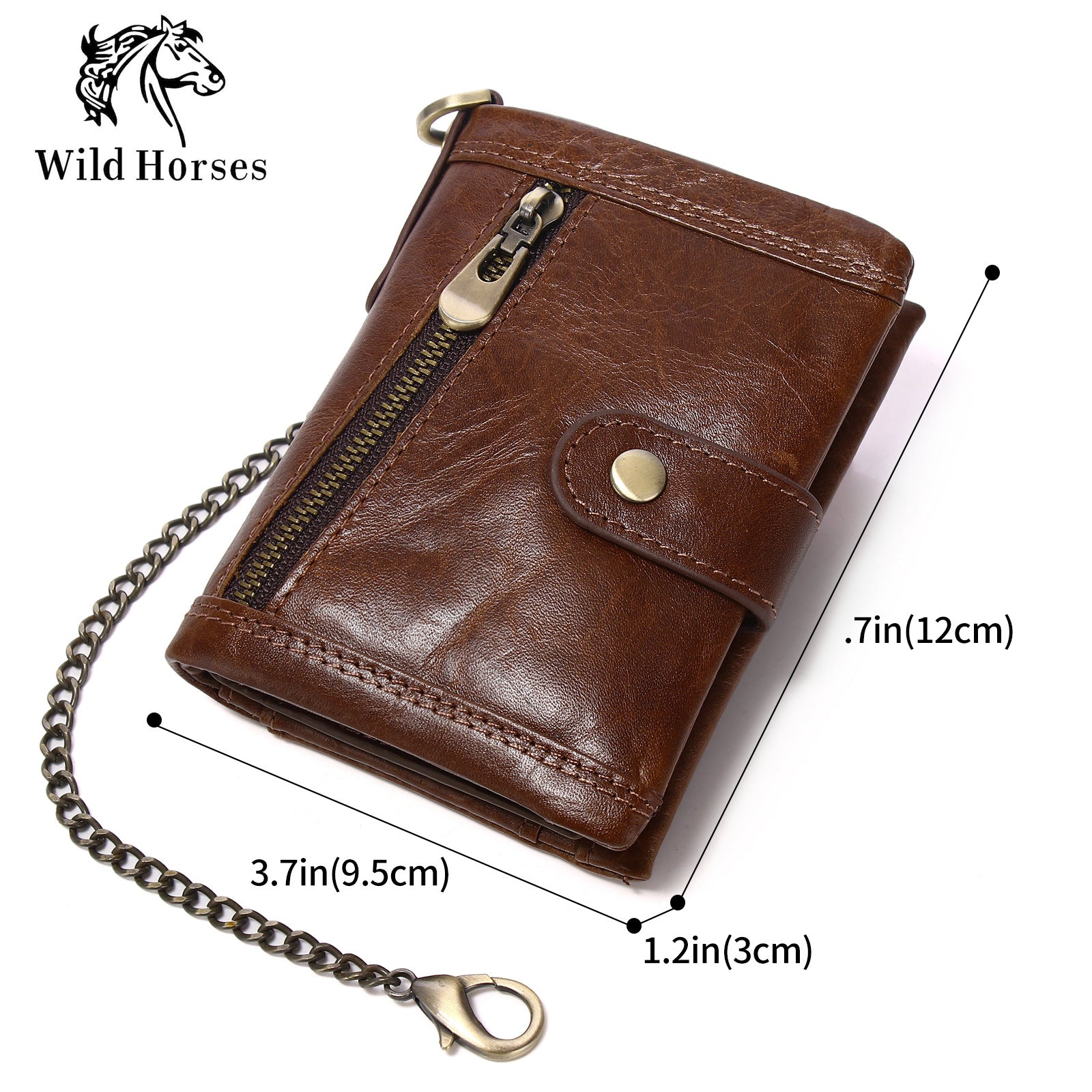 Men's RFID Anti-Theft Genuine Leather Coin Wallet | Aladinae