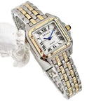 Women's Gold White Square Watch - World Time, Alloy