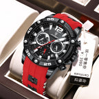 Men's Multi-Function Quartz Watch - Silicone Band