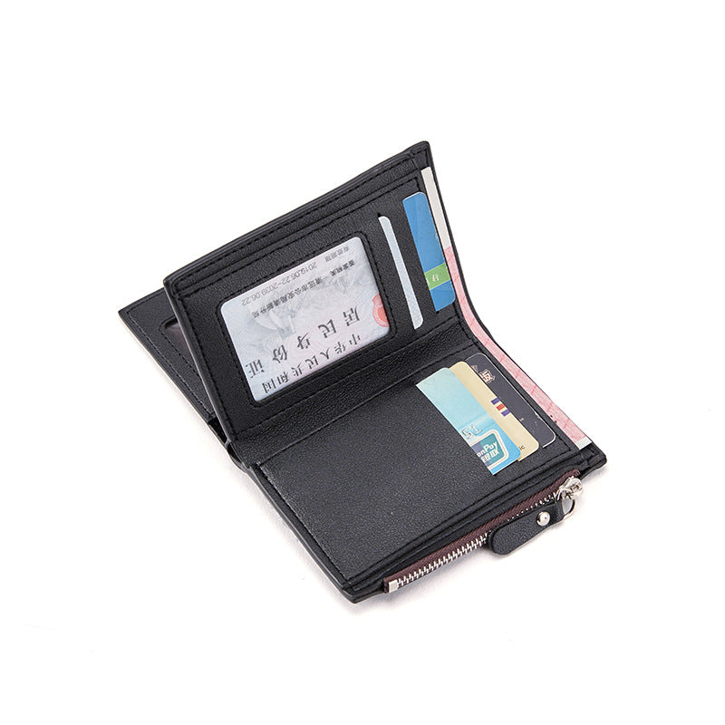 Men's Zipper Wallet with Coin Purse & Card Slots | Aladinae