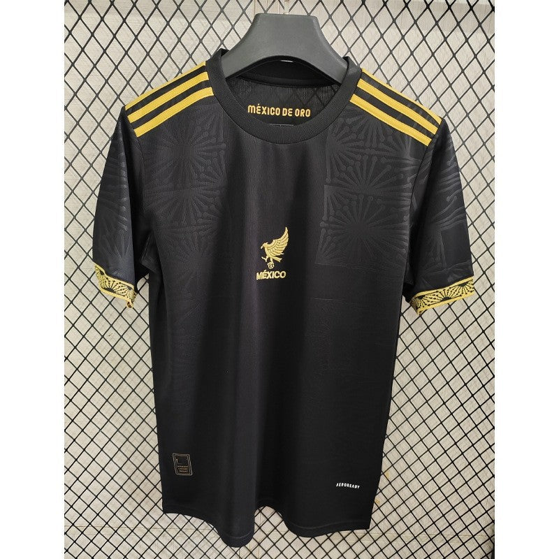 Men's Short-Sleeve Football Jersey - Polyester, Striped