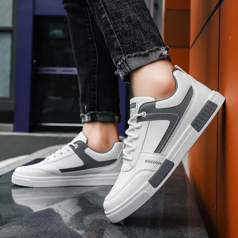 Men's Breathable White Casual Sneakers