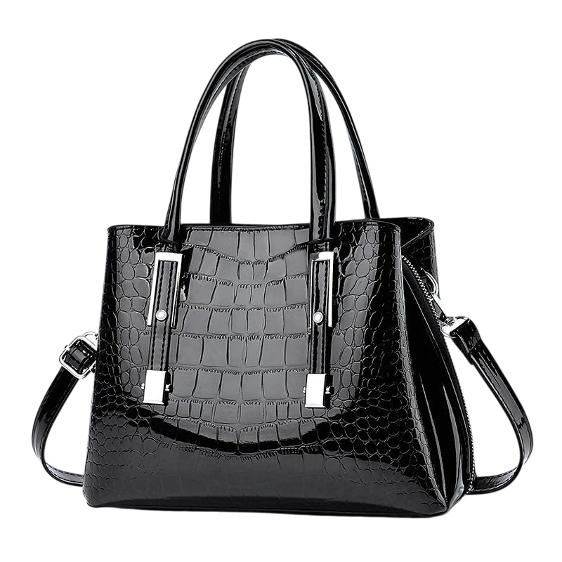 Amoi new crocodile pattern fashion high-end women's bag large capacity handbag ladies shoulder bag messenger bag mom bag