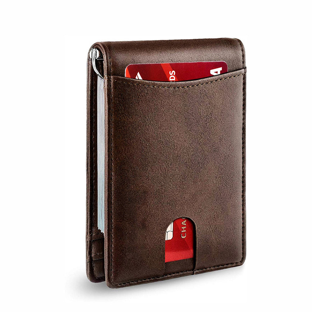 RFID Genuine Leather Card Holder – 12 Card Slots | Aladinae