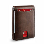 RFID Genuine Leather Card Holder – 12 Card Slots | Aladinae