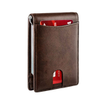 RFID Genuine Leather Card Holder – 12 Card Slots | Aladinae