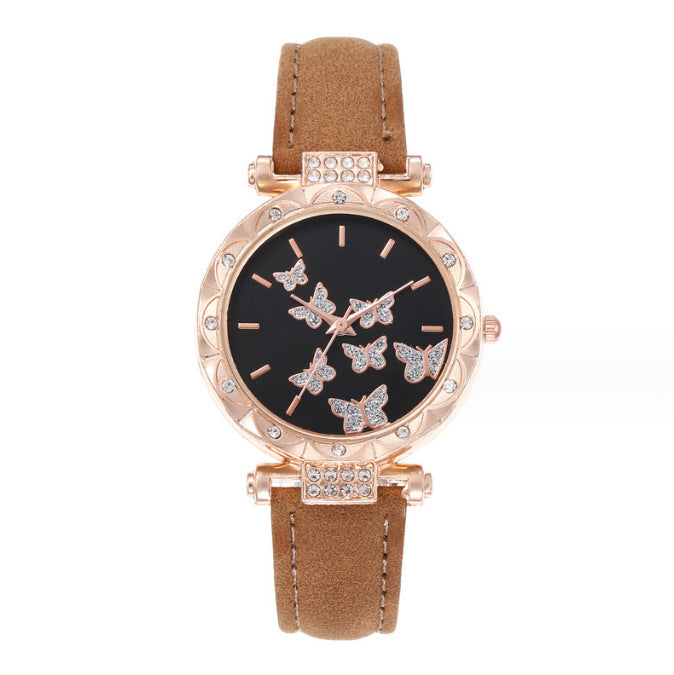 Women's Butterfly Design Watch - Simple, Casual