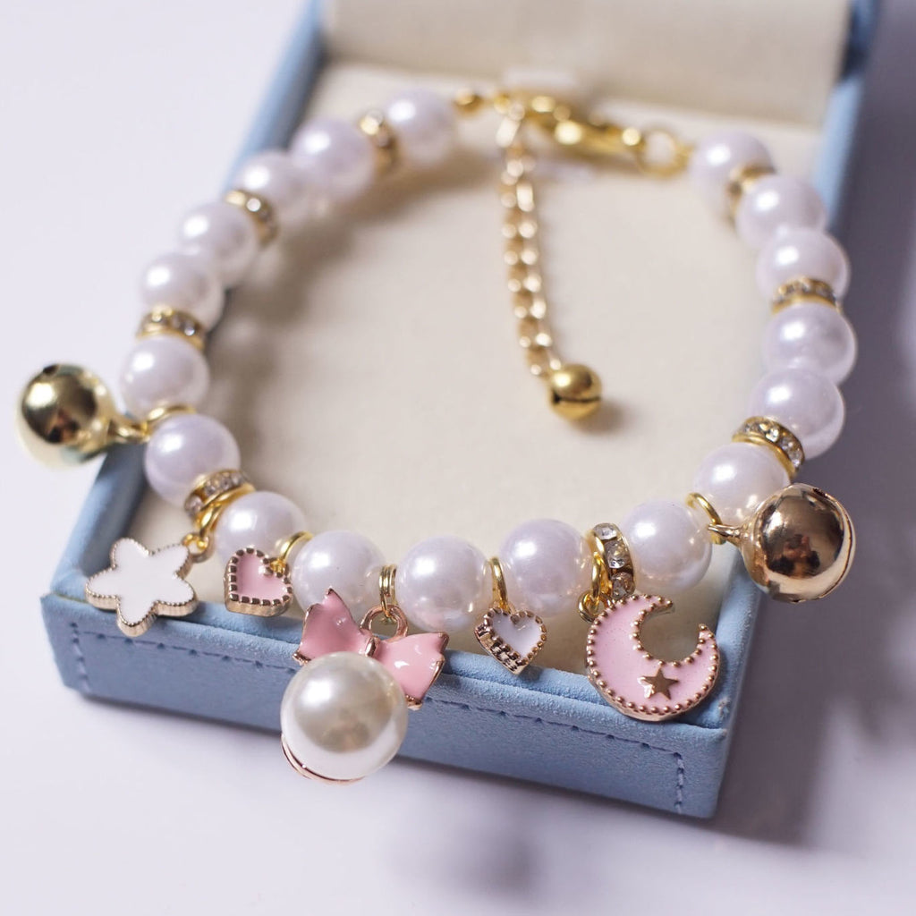 2022 New Pet Necklace Amazon Cat and Dog Bell Necklace Purely Handmade Dog Necklace Wholesale