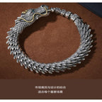 Original handmade men's personalized trendy retro sterling silver faucet domineering bracelet collectible jewelry birthday gift