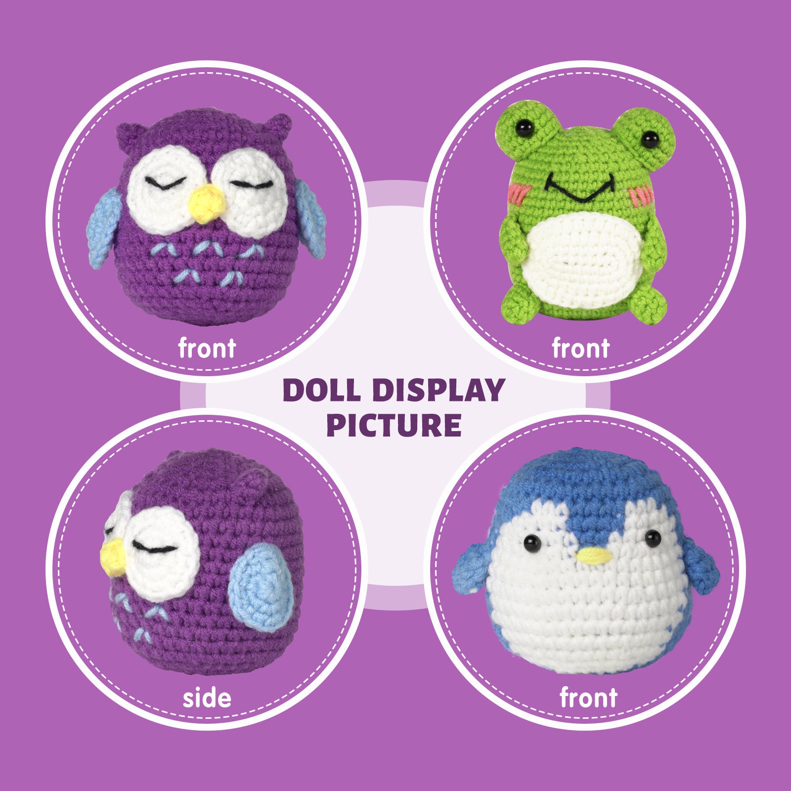 English instruction manual Amazon new product handmade crochet material bag weaving DIY wool making small toy decoration