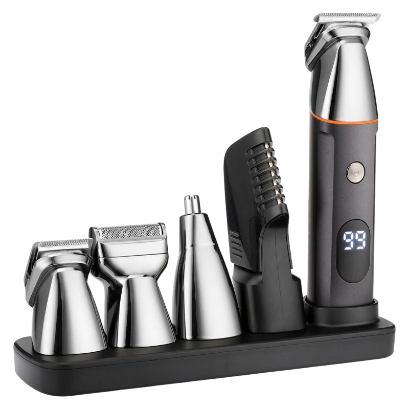 6-in-1 Men's Hair Clipper & Grooming Kit – Waterproof | Aladinae