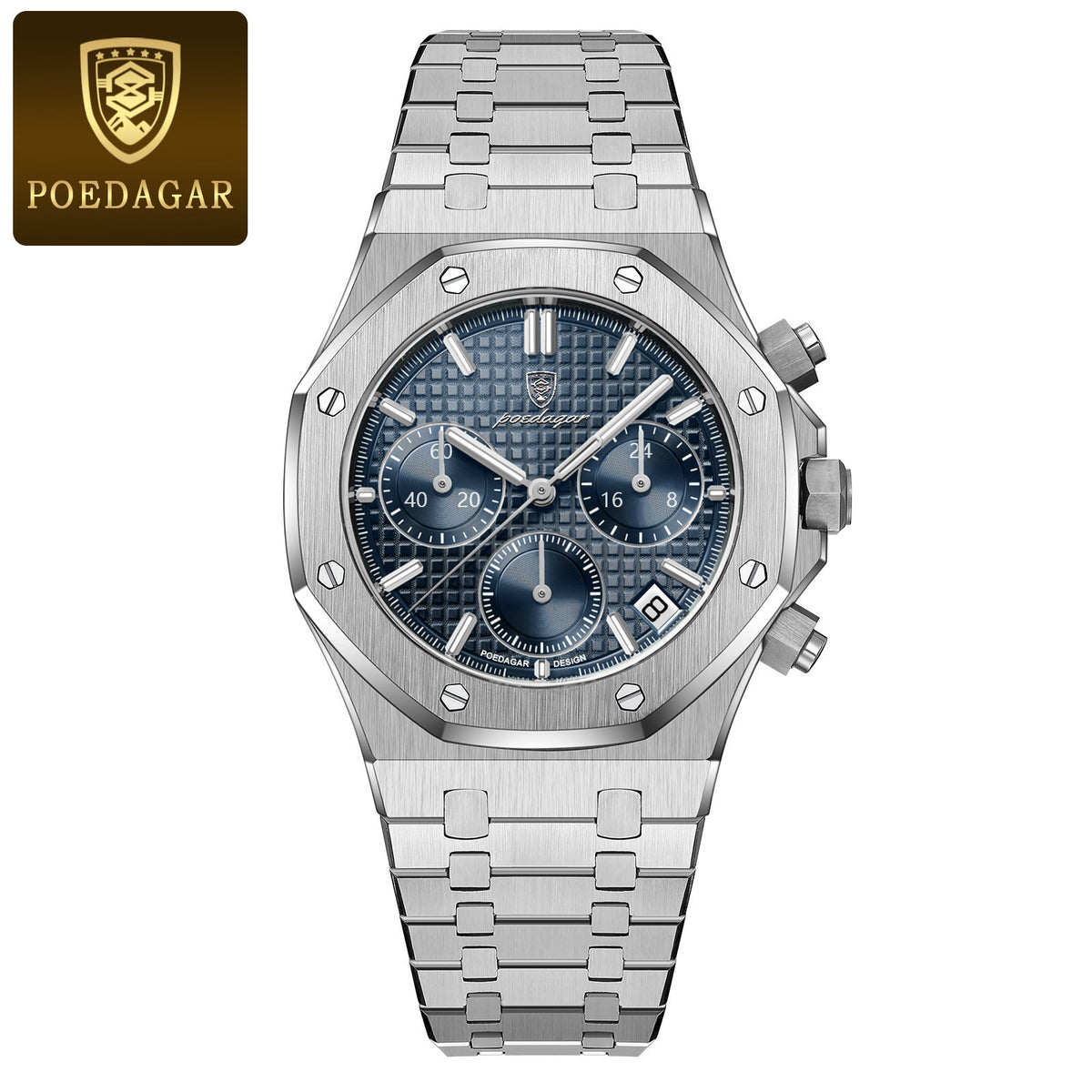 Men's Multi-Function Quartz Watch - Waterproof, Luminous