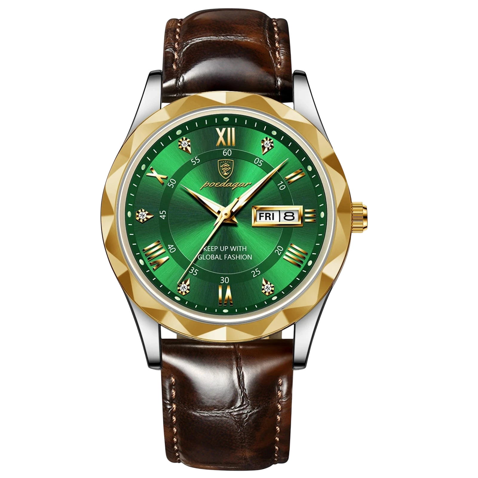 Swiss-Style Men's Dual Calendar Quartz Watch | Aladinae