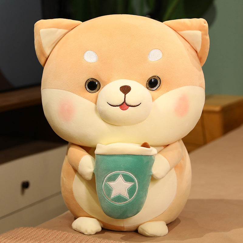 New Arrival Milk Tea Dog Plush Toy Large Doll Ragdoll Girls Children Gifts Cute Wholesale