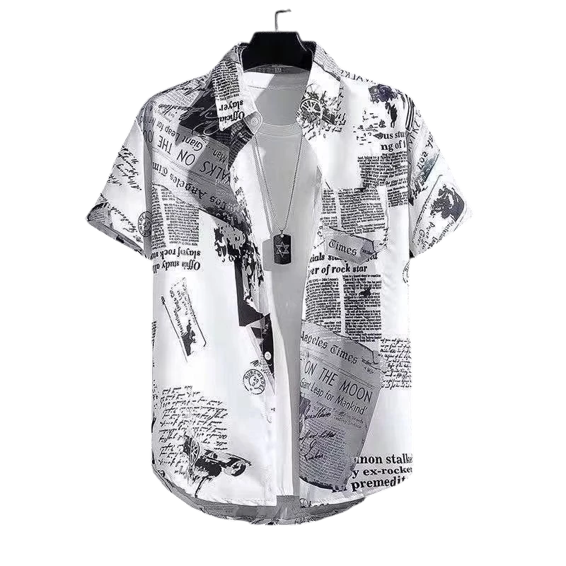 Unisex Cuban Collar Floral Print Shirt – Retro | Aladinae