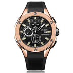 MEGIR cross-border explosive multifunctional fashion silicone strap sports quartz watch men's waterproof luminous wholesale watch
