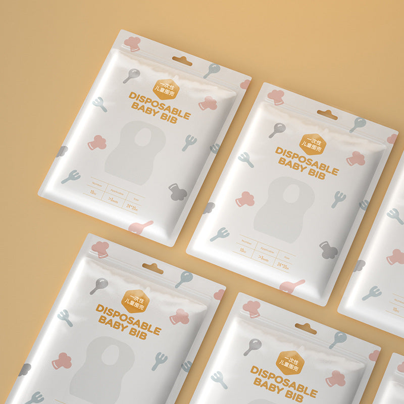 Wholesale bibs for infants and young children ins newborn baby eating absorbent children's disposable bibs