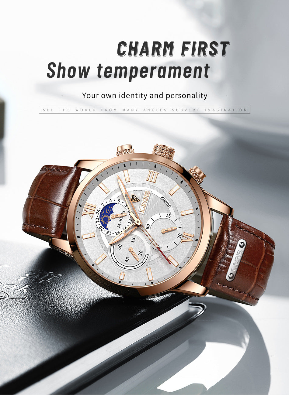 Men's Multi-Function Chronograph Quartz Watch