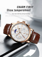 Men's Multi-Function Chronograph Quartz Watch