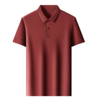 Men's Black Anti-Wrinkle Seamless Polo Shirt | Aladinae