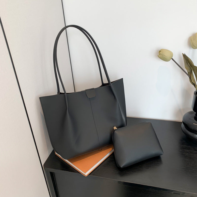 Large capacity hand-held mother-and-child tote bag for women 2024 new fashion shoulder bag cross-border foreign trade commuter bag