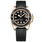 Men's White Automatic Mechanical Watch - Waterproof 100m
