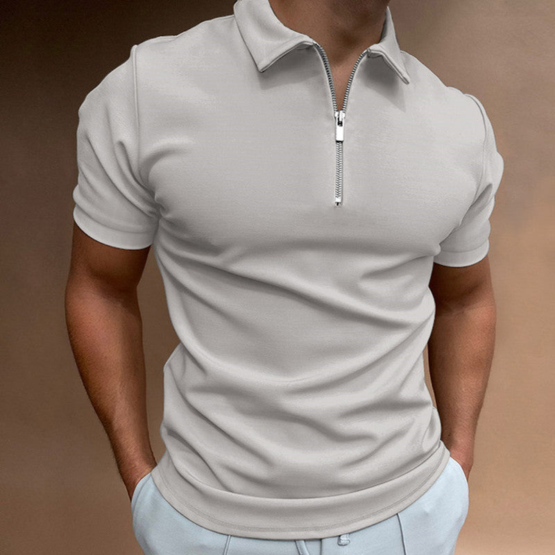 Men's Navy Polo Shirt – Short Sleeve Fitted | Aladinae