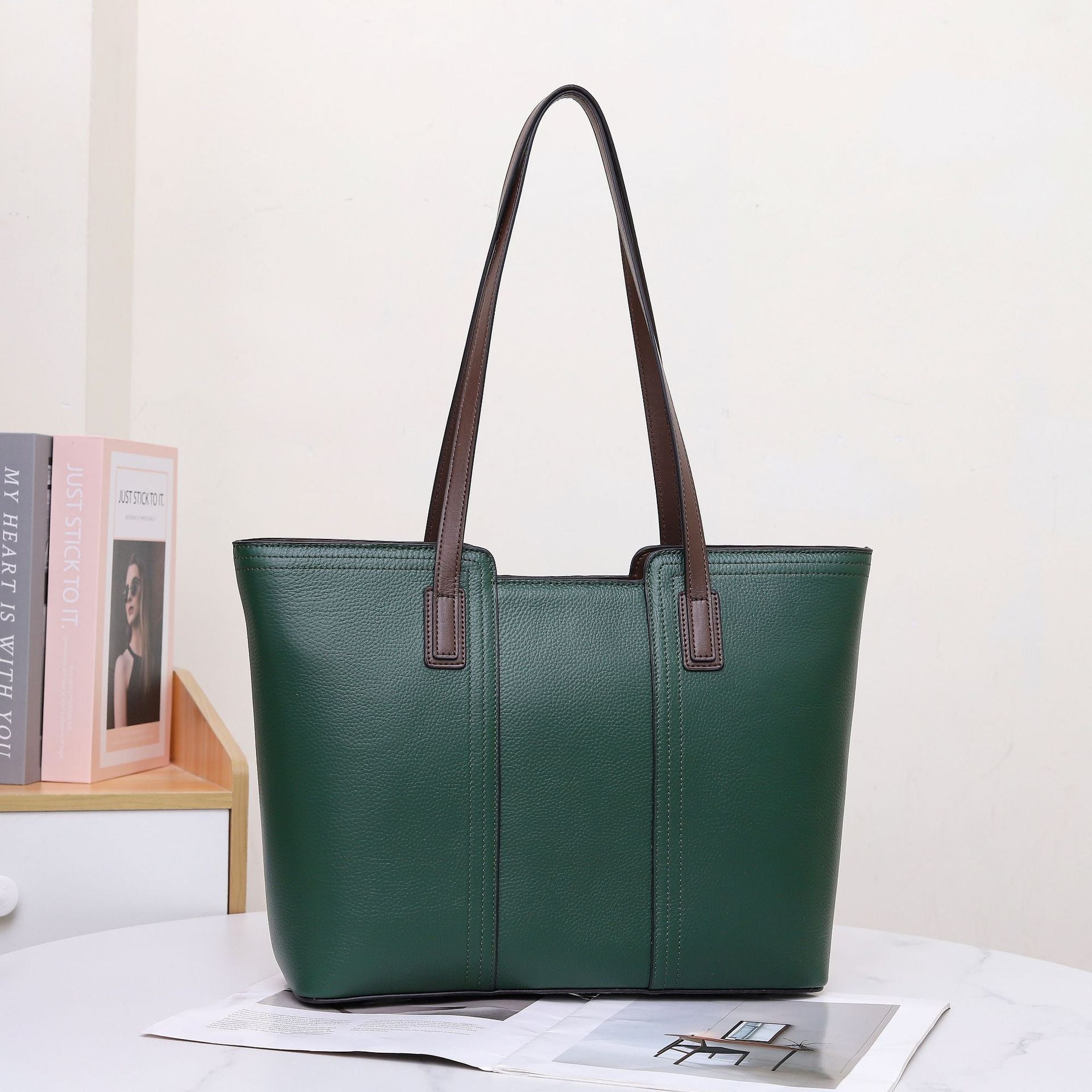 Foreign trade large bag women's 2024 new tote bag women's large capacity commuter bag women's versatile mother's bag shoulder bag women
