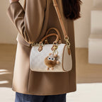 Nalandu bag women 2025 new ladies handbag white Boston pillow bag genuine leather messenger bag women's bag