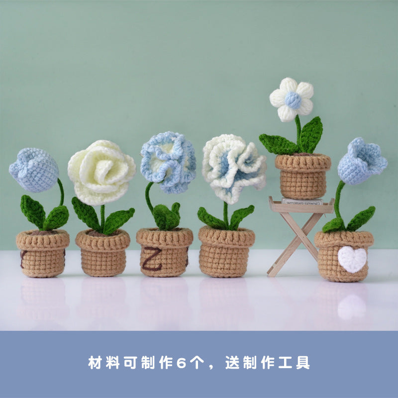 English instruction manual Amazon new product handmade crochet material bag weaving DIY wool making small toy decoration