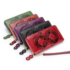 Genuine Leather Long Wallet