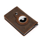AirTag Compatible Leather Wallet & Card Holder | Aladinae