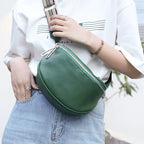 Genuine Leather Saddle Bag