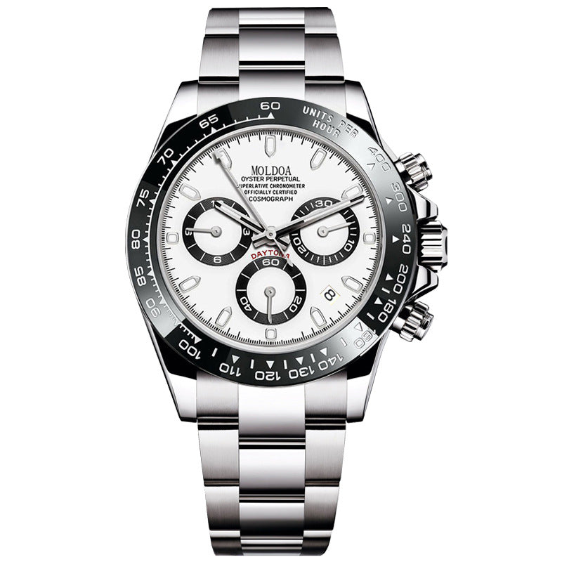 Daytona Jindi Shawn Yue hollow fake mechanical watch men's calendar waterproof watch Douyin Kuaishou one piece delivery