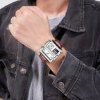 LIGE new electronic quartz dual display watch men's waterproof watch multi-function electronic watch quartz watch