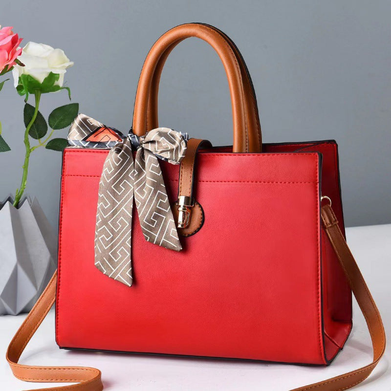 Fashion ladies bag large capacity bag crossbody mother style solid color net celebrity simple western style small bag bags