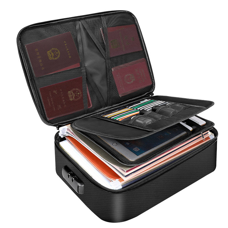 Amazon's hot-selling fireproof bag valuable document storage box waterproof flame retardant fireproof document bag