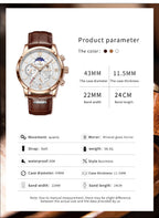 Men's Multi-Function Chronograph Quartz Watch