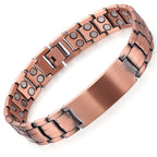 Amazon Hot Selling European and American Cross-Border Twill Antique Red Copper Men's Bracelet, Three Rows of Magnets Bracelet Wholesale