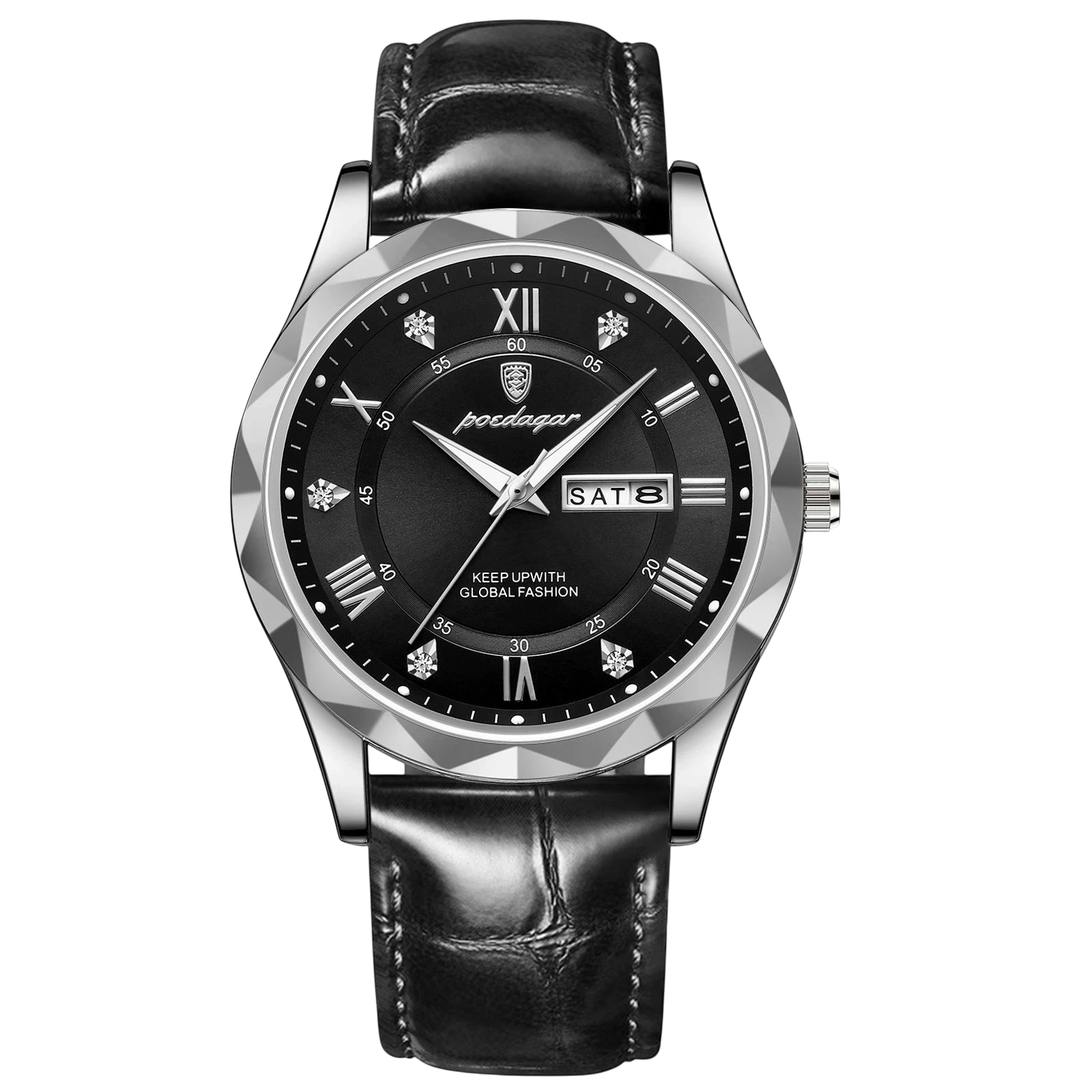 Swiss-Style Men's Dual Calendar Quartz Watch | Aladinae
