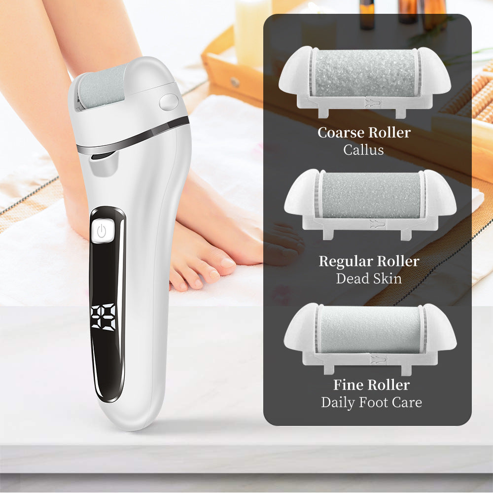 Cross-border electric foot grinder, automatic rechargeable foot skin remover, callus grinding knife, pedicure machine, drop shipping