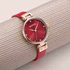 Women's Black Quartz Watch - Waterproof, Simple Design