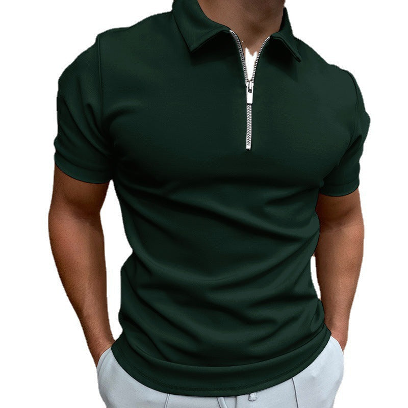 Men's Navy Polo Shirt – Short Sleeve Fitted | Aladinae