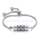 Stainless steel aromatherapy bracelet bracelet essential oil perfume diffuser bracelet adjustable titanium steel bracelet couple jewelry