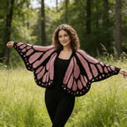 Imperial Butterfly Cape, Butterfly Shawl, Cardigan, Knitted, Unique Butterfly Pattern Shawl, Hand-crocheted Shawl, Comfortable Decoration