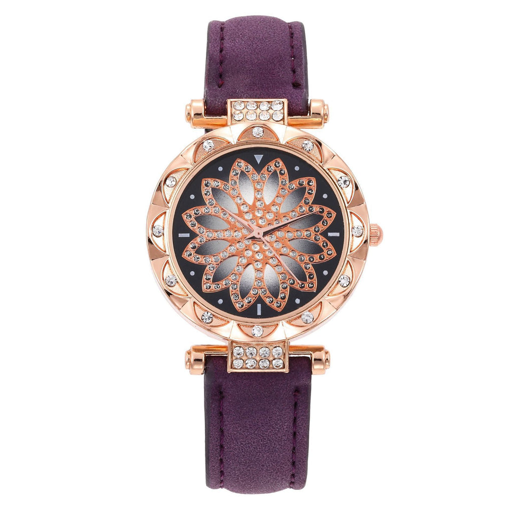 Women's White Watch and Bracelet Set - Quartz