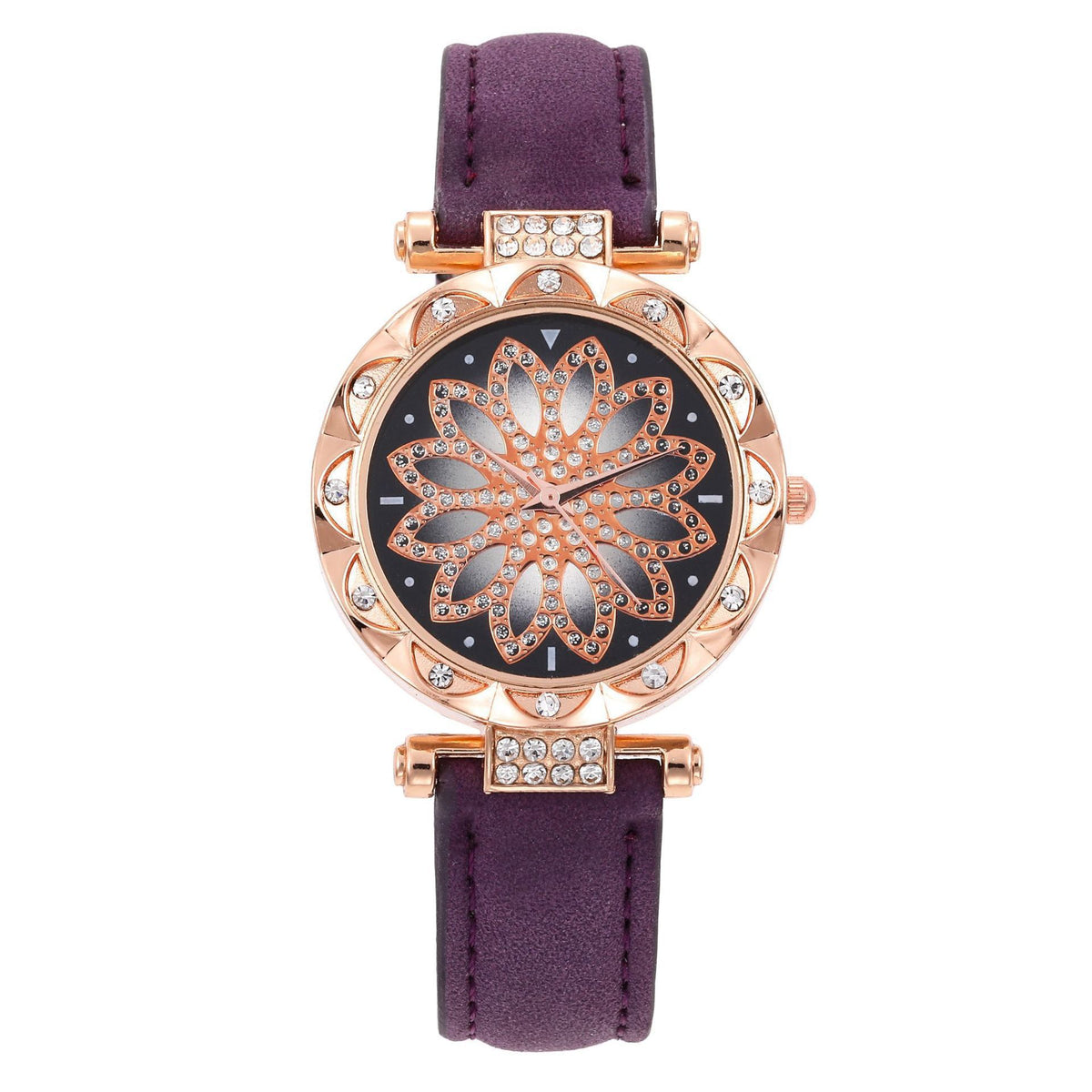 Women's White Watch and Bracelet Set - Quartz