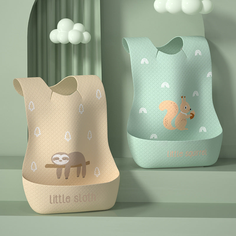 Wholesale bibs for infants and young children ins newborn baby eating absorbent children's disposable bibs