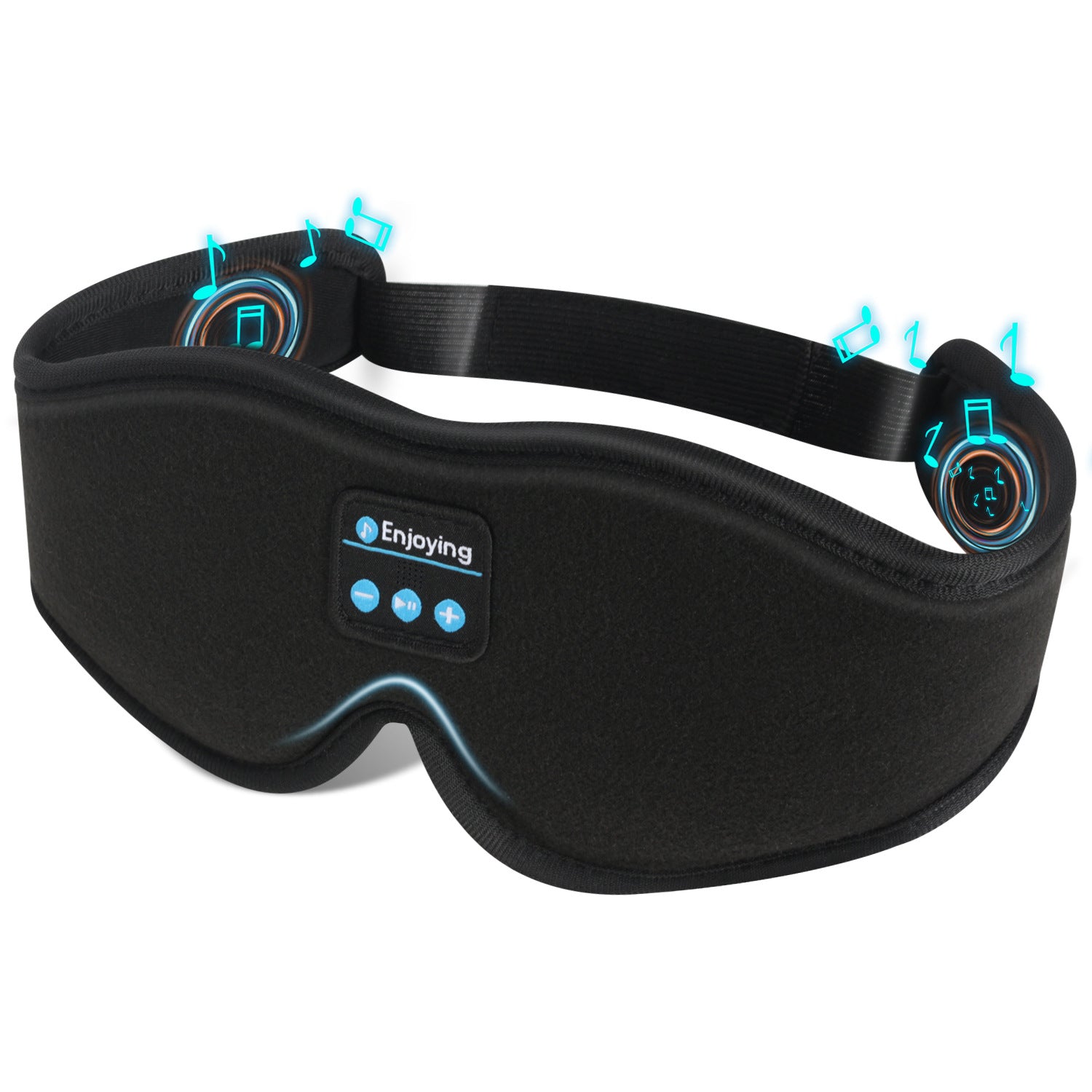 Amazon Wireless 3D Bluetooth Sleep Mask Set - Light Blocking, Memory Foam, Stereo Sound, Waterproof